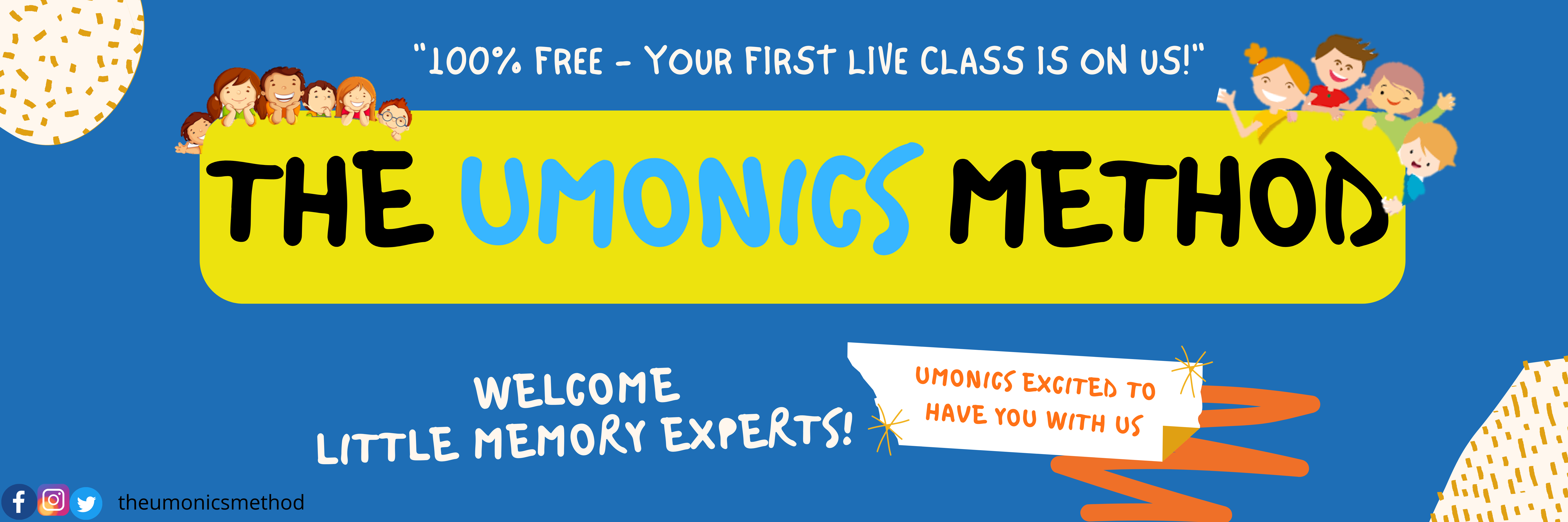 THE UMONICS METHOD Free Online Kids Classes from ages 3 to 6